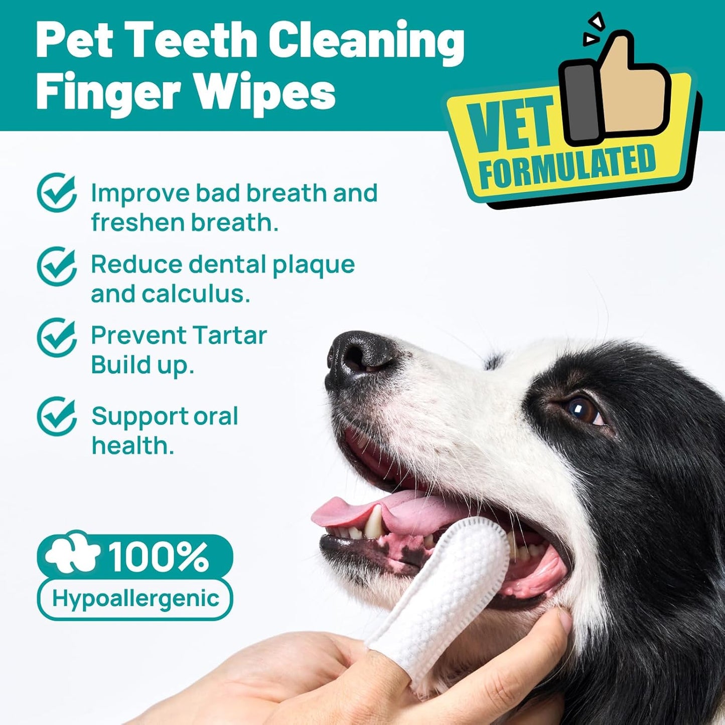 Tidytails Dental Wipes (50 Count)